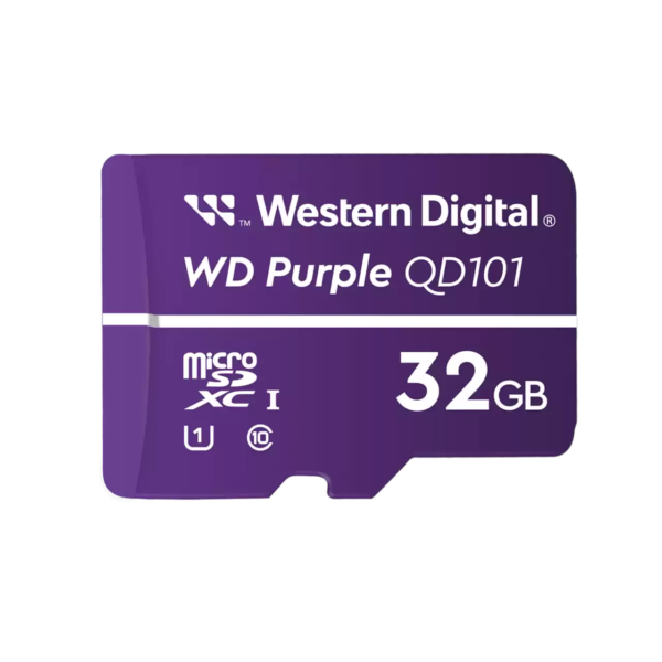 Micro SD 32GB Clase 10 WD PURPLE (Especial Videovigilancia)