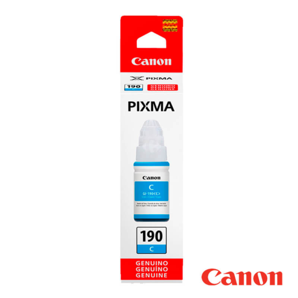 Botella De Tinta Cyan 190C Canon Pixma
