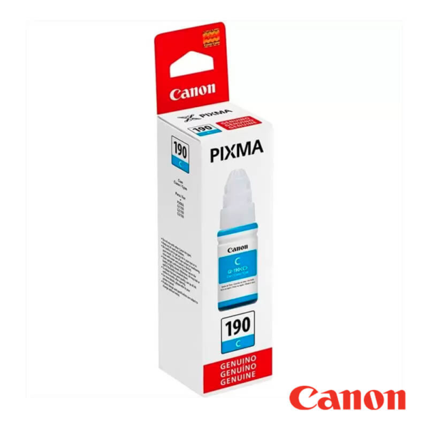 Botella De Tinta Cyan 190C Canon Pixma - Image 2