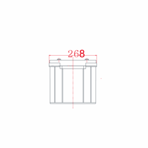 Dimensiones Batería GEL 12V 250Ah Ciclo Profundo Powest FLS122500 - Altura