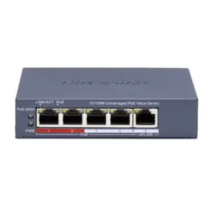 Switch PoE 5 Puertos Hikvision DS-3E0105P-E/M(C)