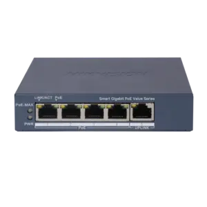 Switch PoE Administrable 5 Puertos Gigabit Hikvision DS-3E1505P-EI/M