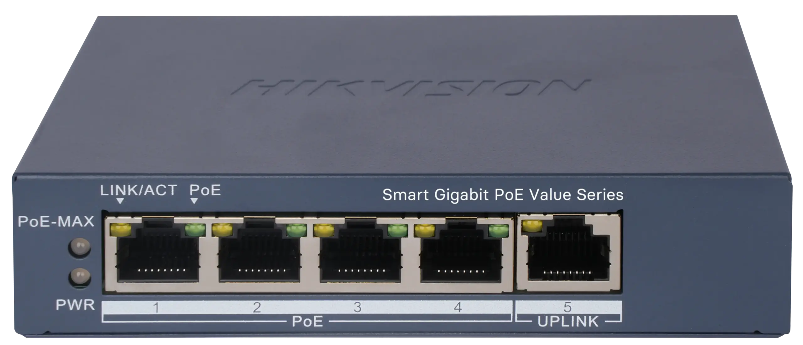 Switch PoE Administrable 5 Puertos Gigabit Hikvision DS-3E1505P-EI/M