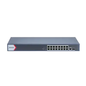 Switch PoE Administrable 16 Puertos Gigabit Hikvision DS-3E1518P-EI/M