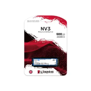 Unidad Estado Solido 500G Kingston NV3 M.2 2280 PCIe 4.0 NVMe SSD - SNV3S/500G